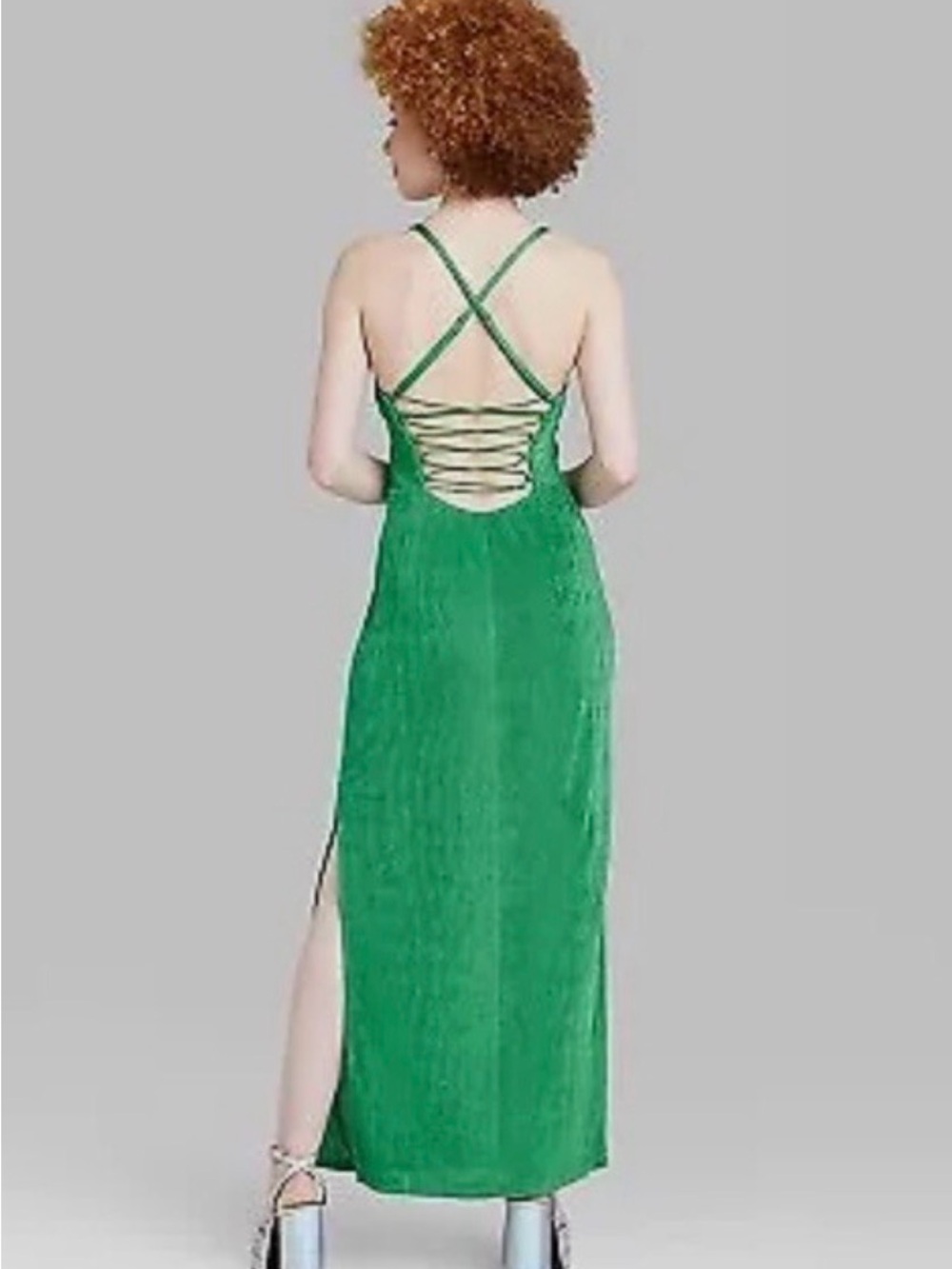Wild Fable Green Strappy Back Maxi Dress